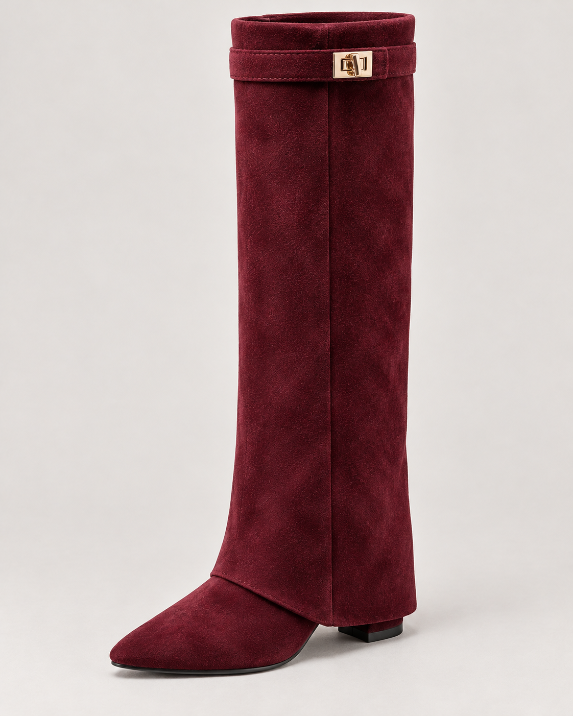 Women’s Knee High Boots With Buckle Detail