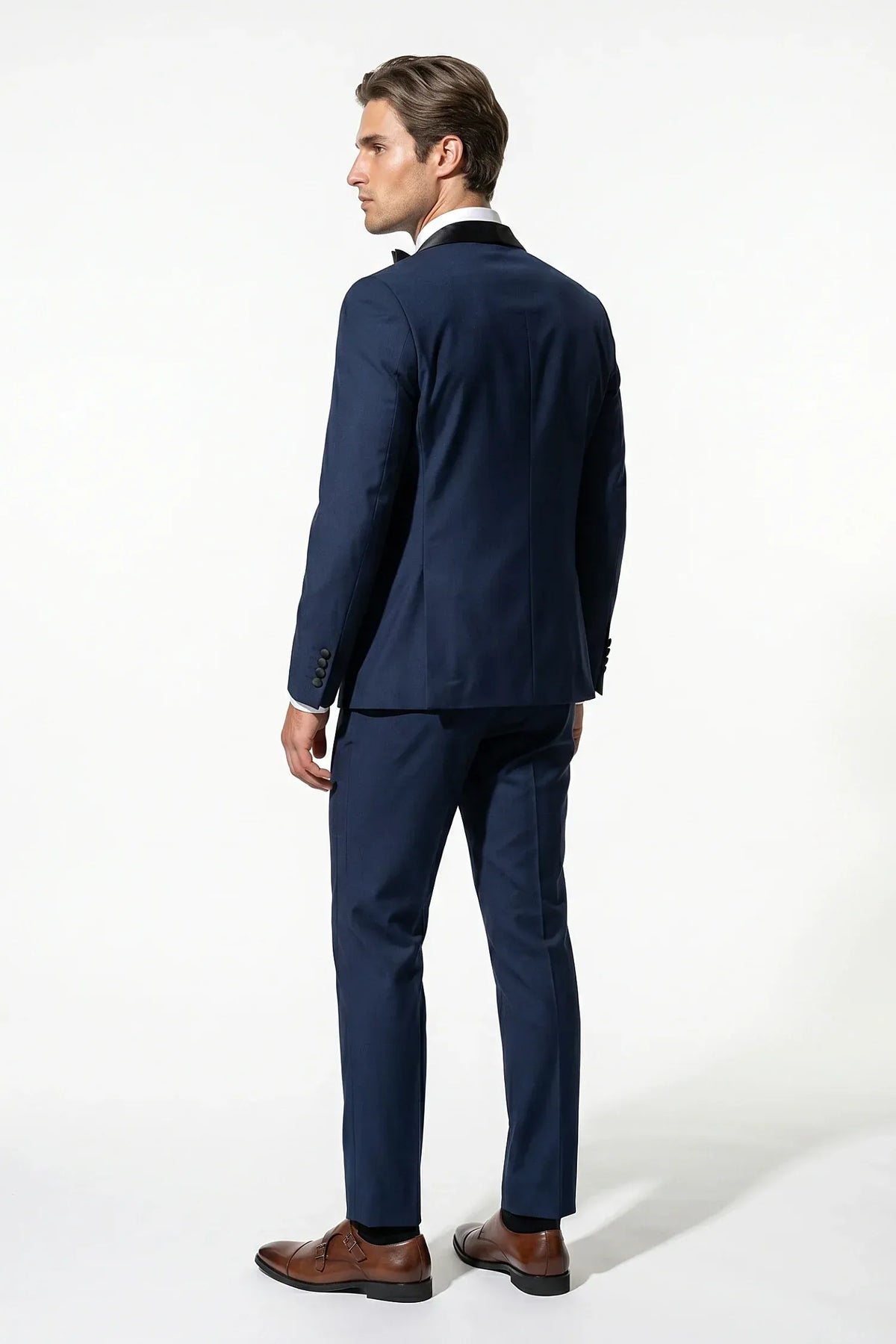 Men's Three-Piece Suit – Modern Slim-Fit Blazer, Waistcoat & Trousers