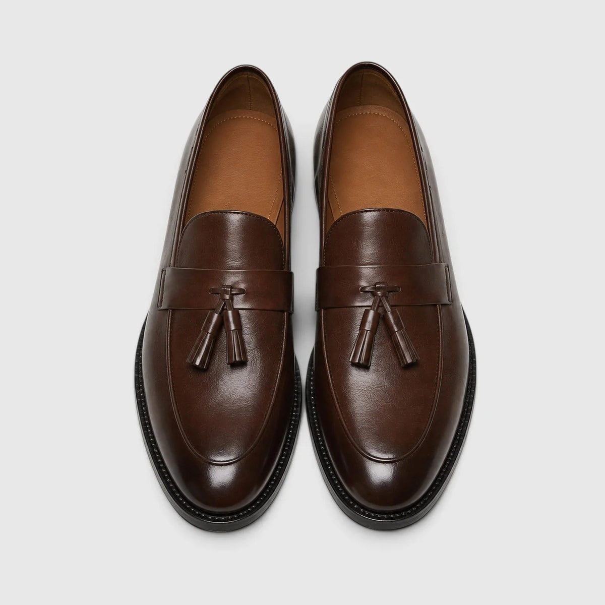 Men's Leather Tassel Loafers – Slip-On Dress Shoes