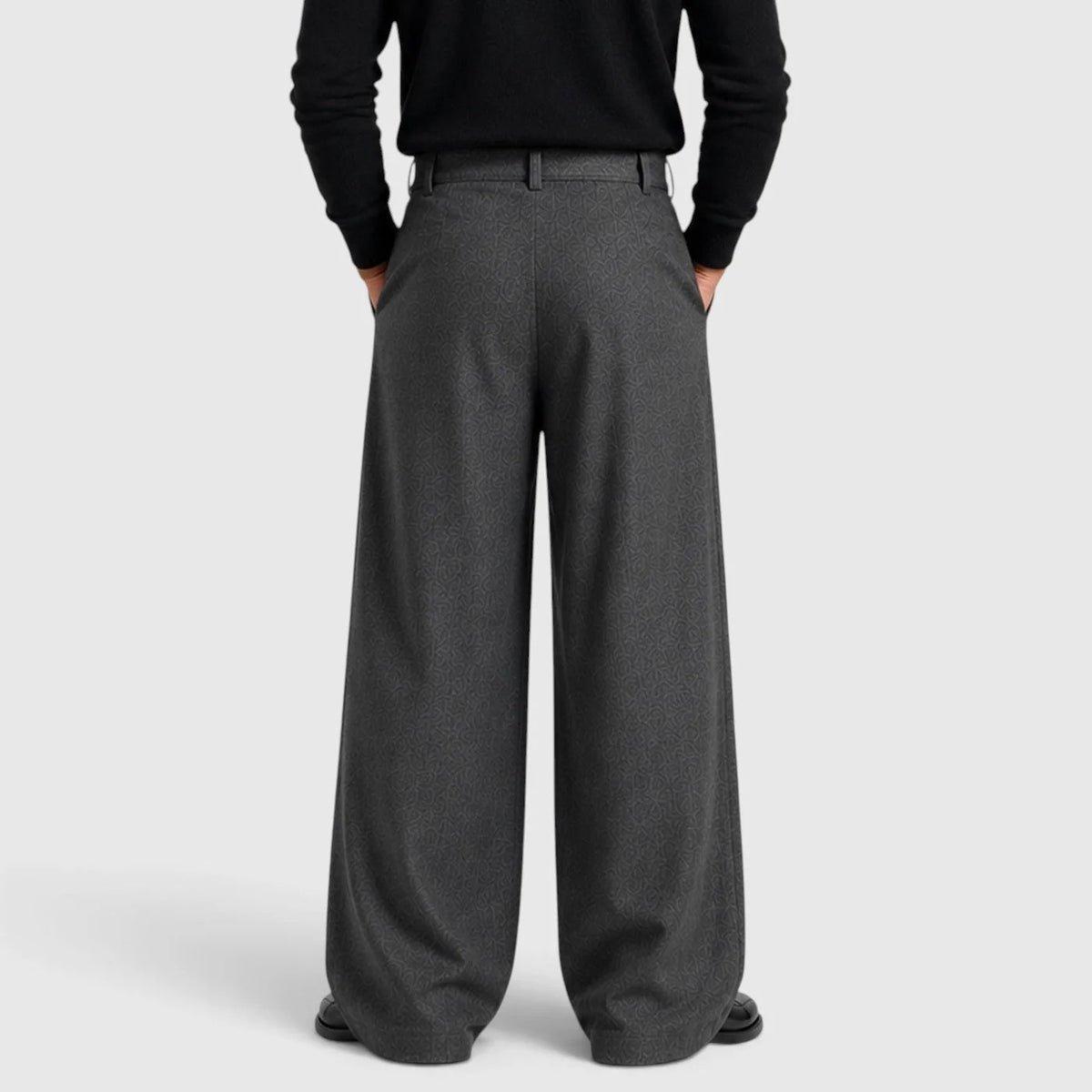 Men's Pleated Dress Trousers – Straight Leg Tailored Fit