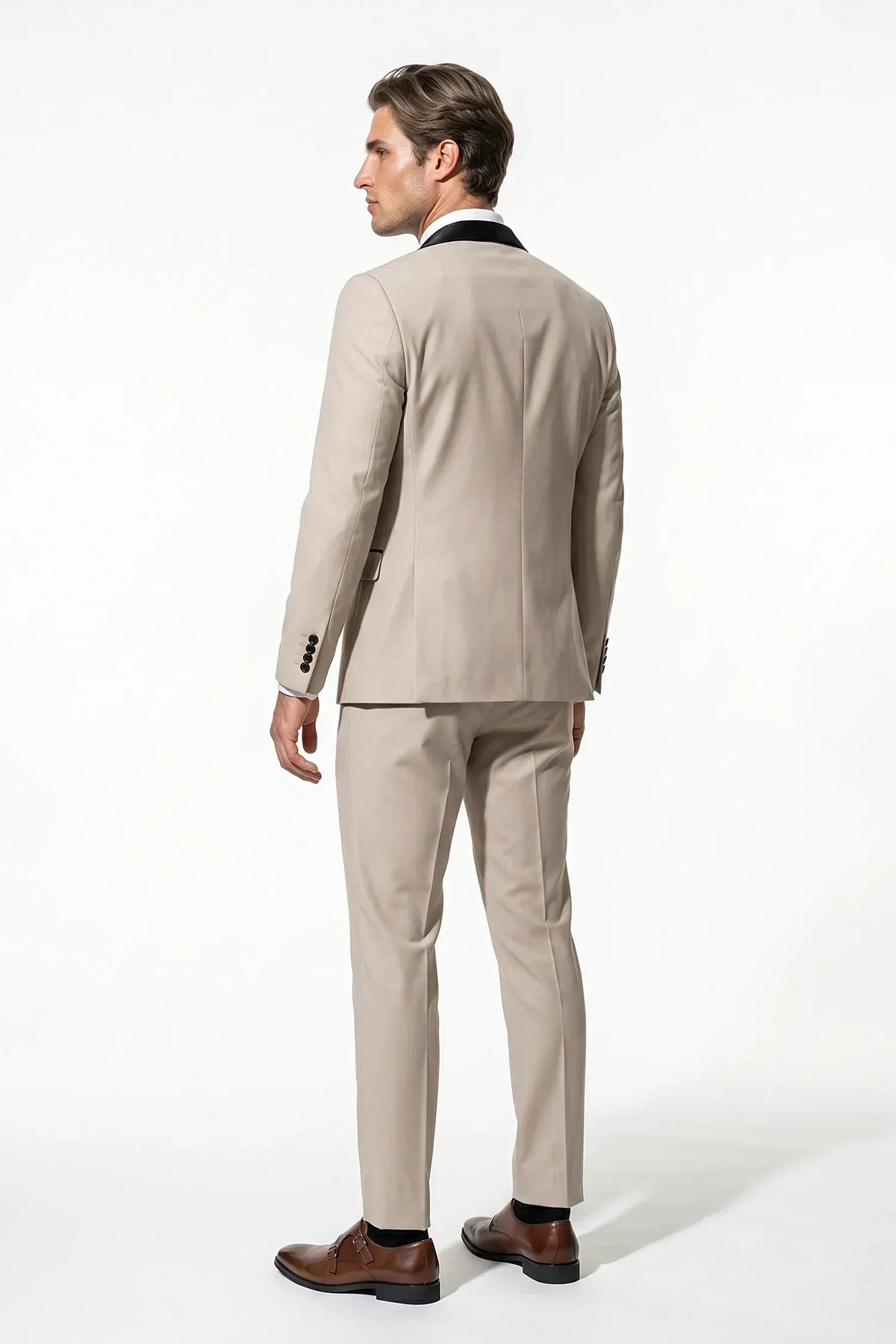 Men's Three-Piece Suit – Modern Slim-Fit Blazer, Waistcoat & Trousers
