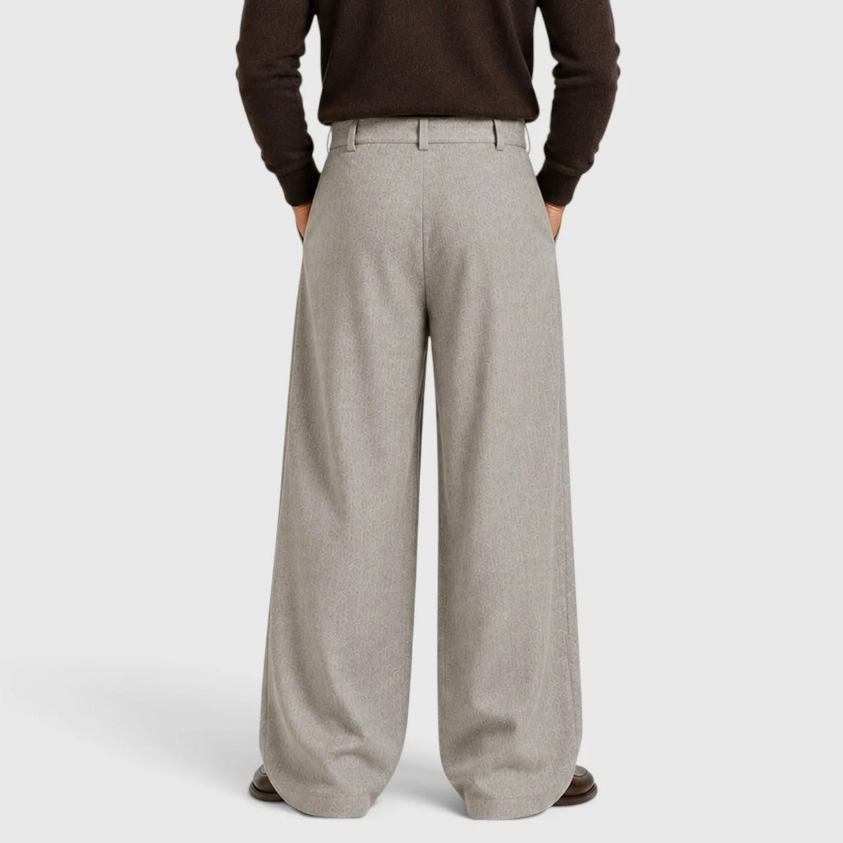 Men's Pleated Dress Trousers – Straight Leg Tailored Fit