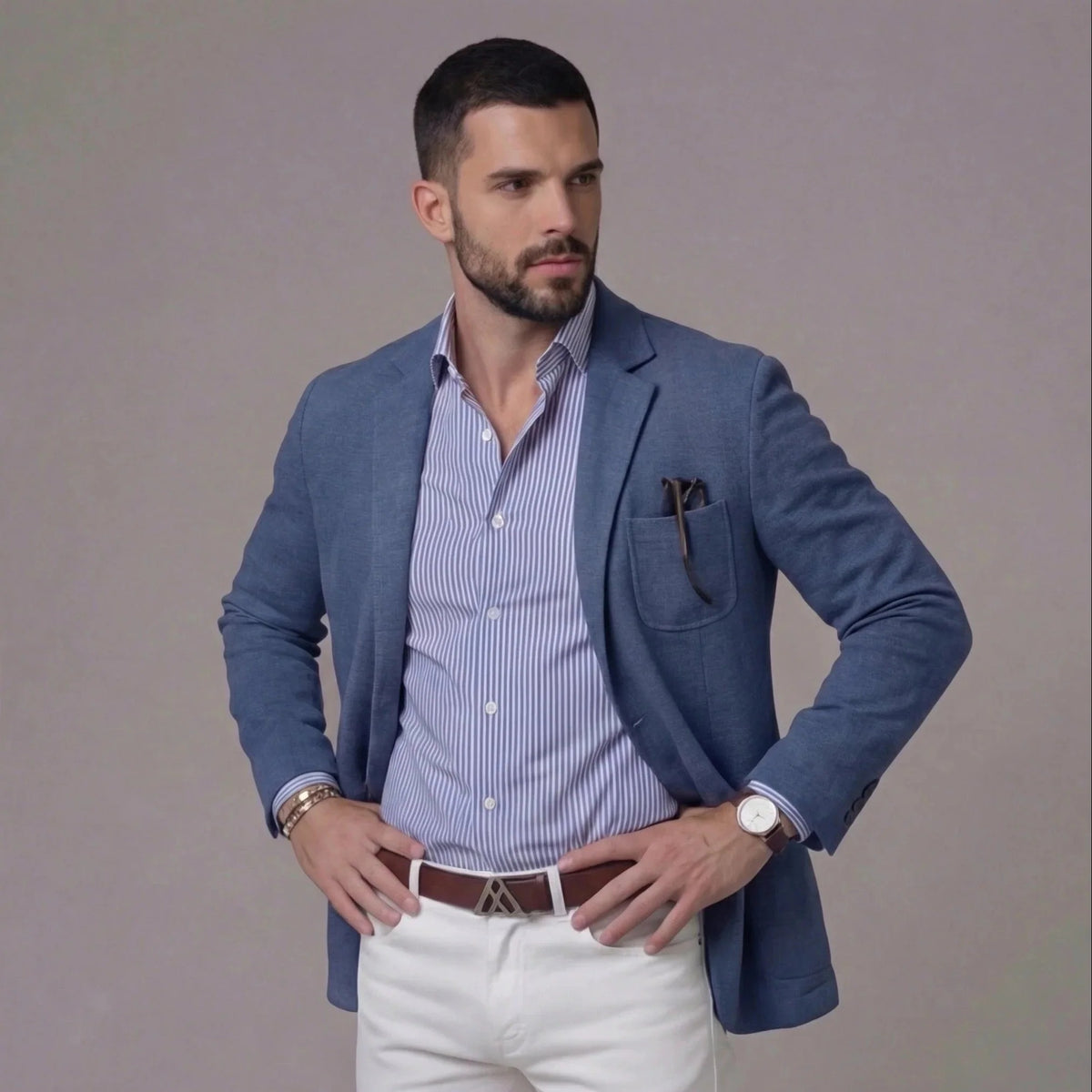 Men's Lightweight Linen Blazer