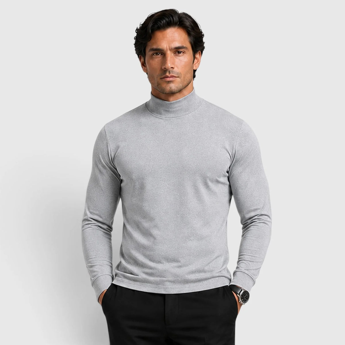 Men's Turtleneck Jumper – Warm Roll Neck Knit