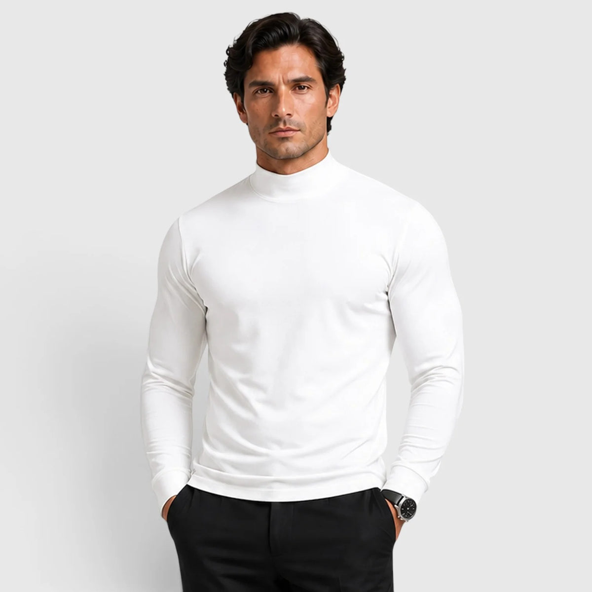 Men's Turtleneck Jumper – Warm Roll Neck Knit