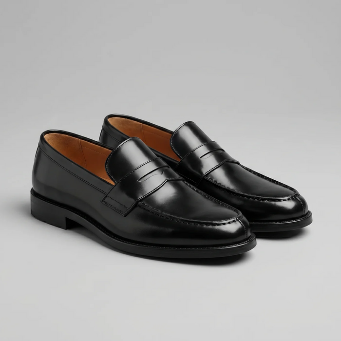 Men's Penny Loafers – Faux Leather Slip-On Dress Shoes
