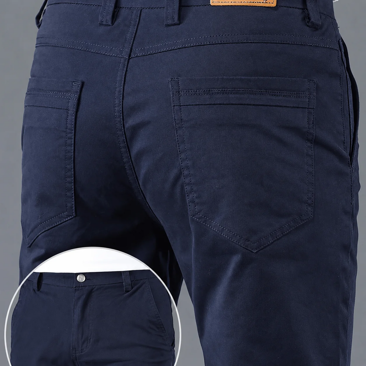 Men's Slim-Fit Straight-Leg Work Trousers
