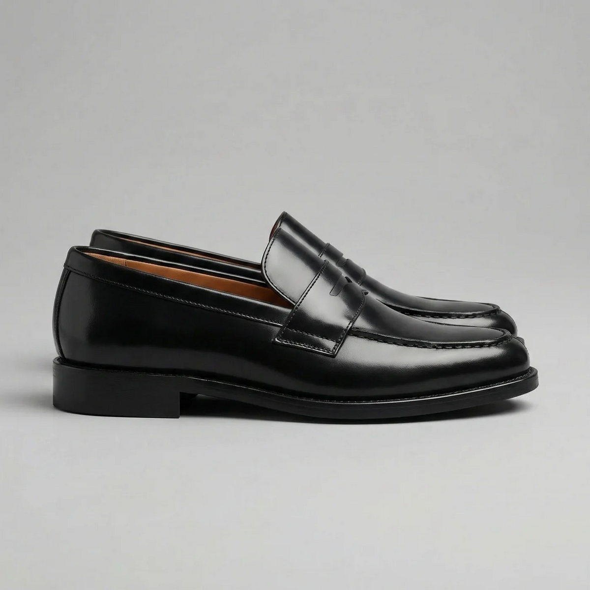 Men's Penny Loafers – Faux Leather Slip-On Dress Shoes