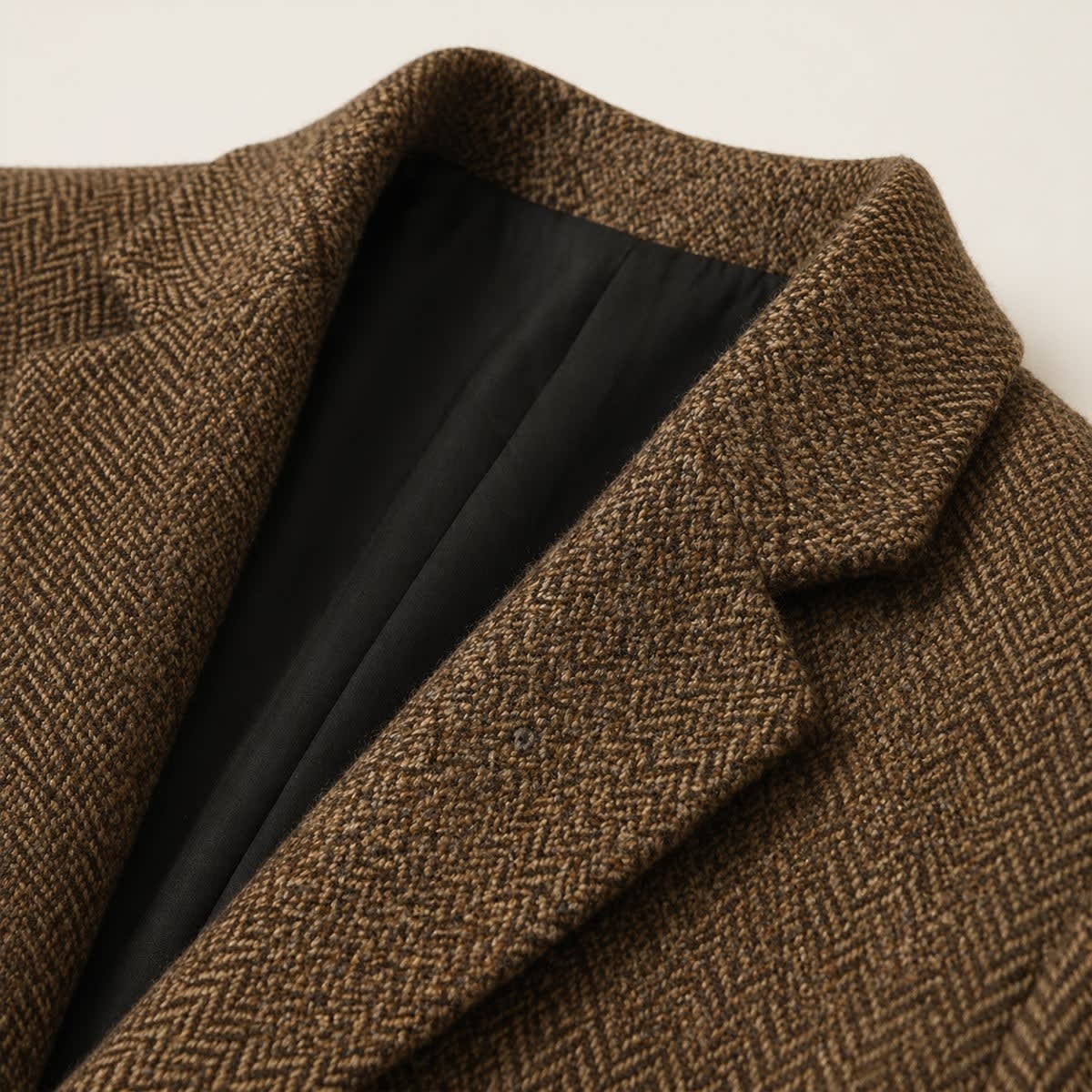 Men's Herringbone Blazer – Wool-Blend Slim-Fit