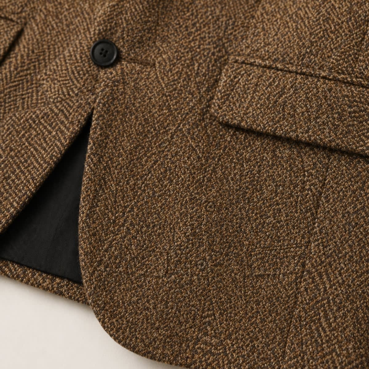 Men's Herringbone Blazer – Wool-Blend Slim-Fit