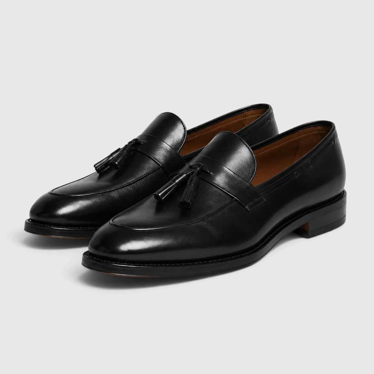 Men's Leather Tassel Loafers – Slip-On Dress Shoes