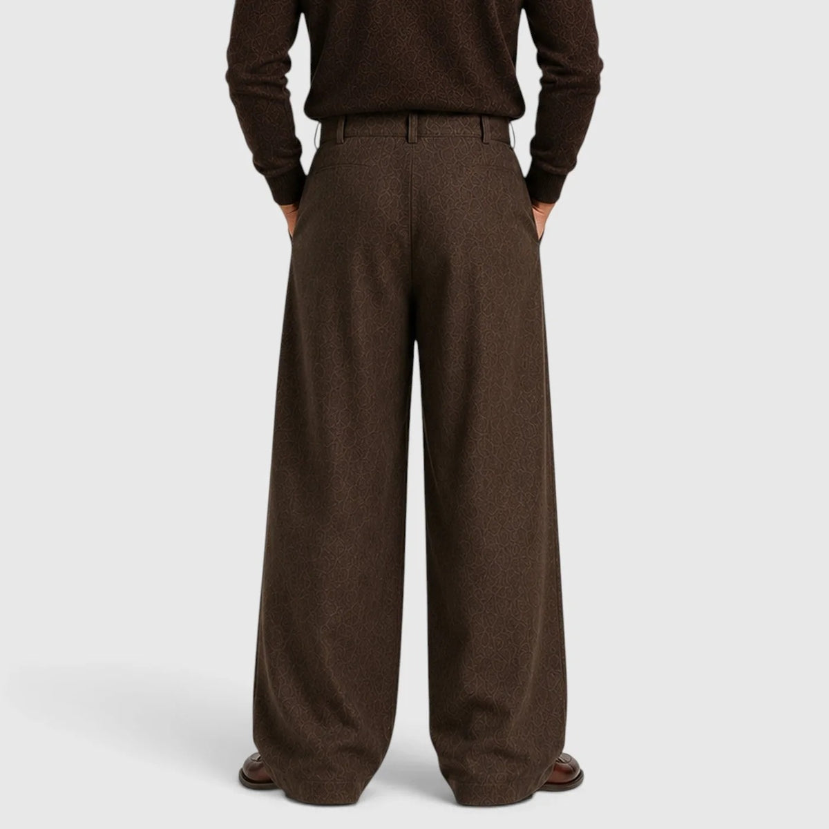 Men's Pleated Dress Trousers – Straight Leg Tailored Fit