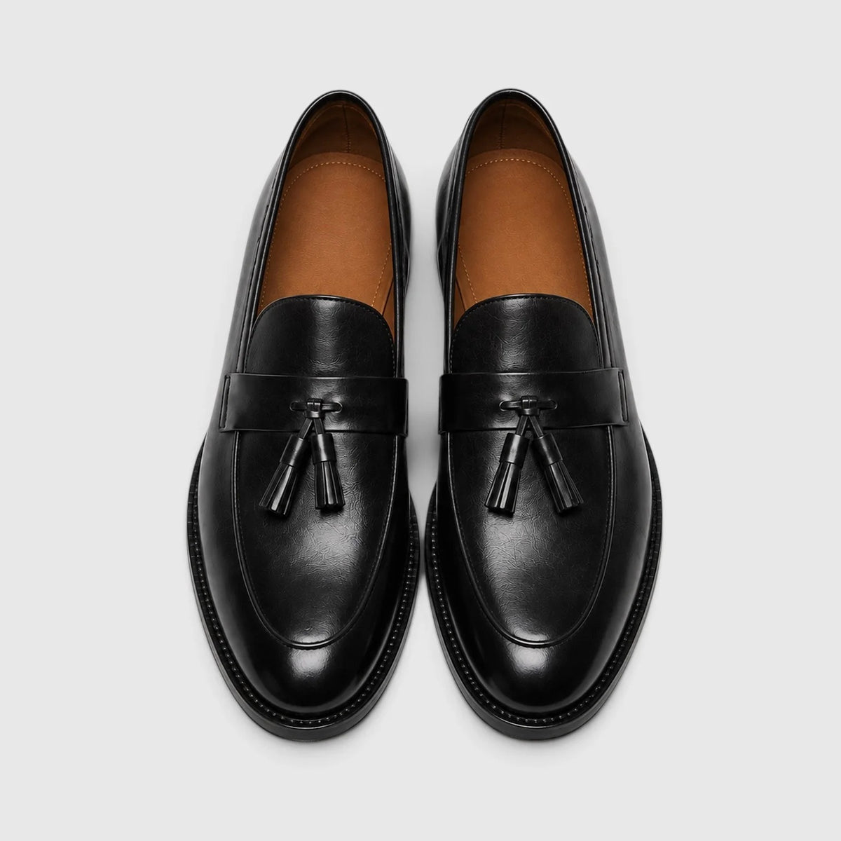 Men's Leather Tassel Loafers – Slip-On Dress Shoes
