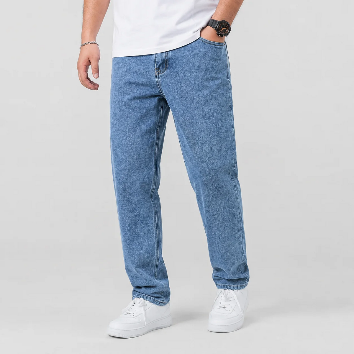 Men’s Baggy Jeans – Loose Fit & Wide Straight Leg