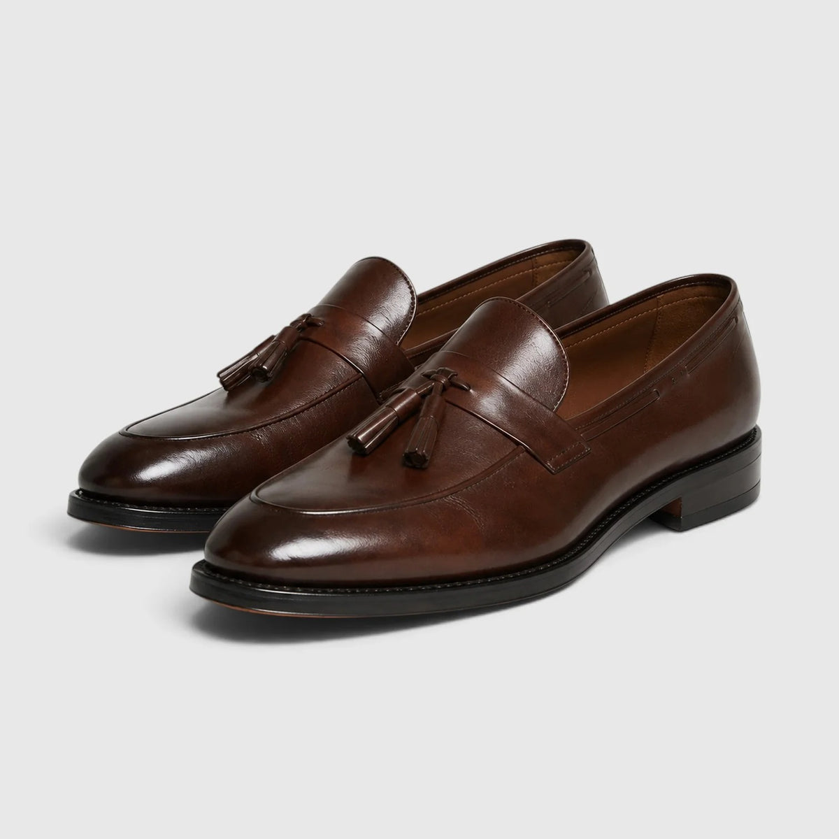 Men's Leather Tassel Loafers – Slip-On Dress Shoes