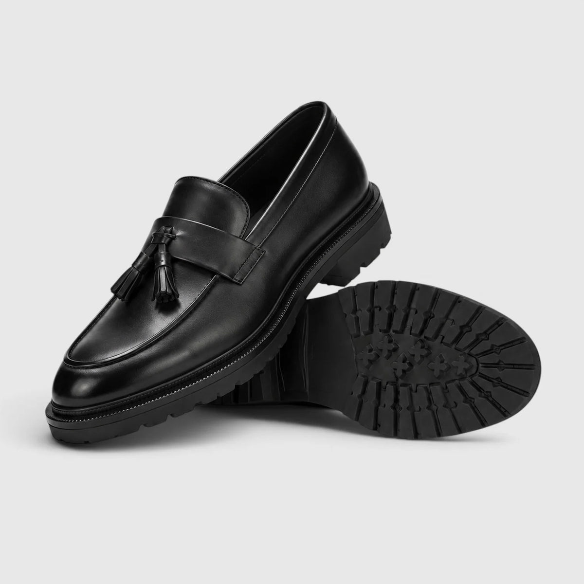 Men's Leather Tassel Loafers – Smart Casual Slip-On Shoes